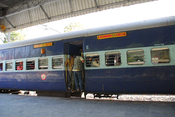 One of the many many trains that connect all of India