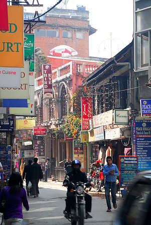 Thamel area of Kathmandu