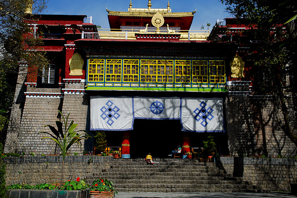 Temple at Tibetan training centre