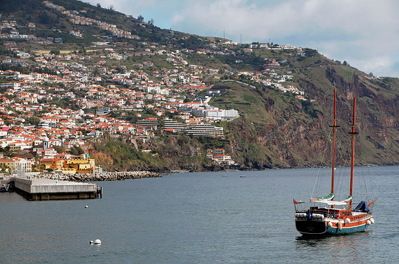 Port city of Funchal on Madeira