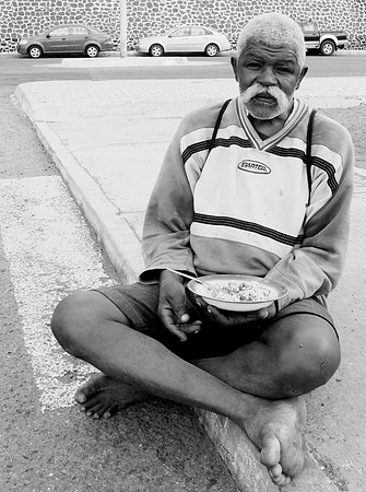 He wanted to see himself in black and white!!