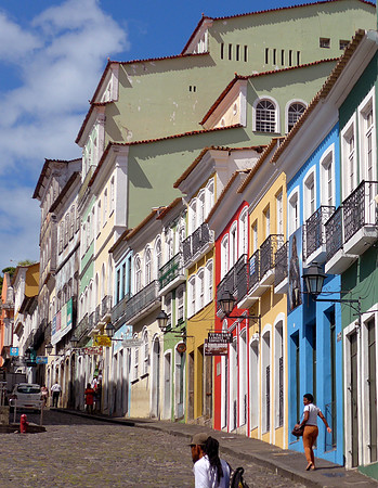 Pelourinho's colourful homes