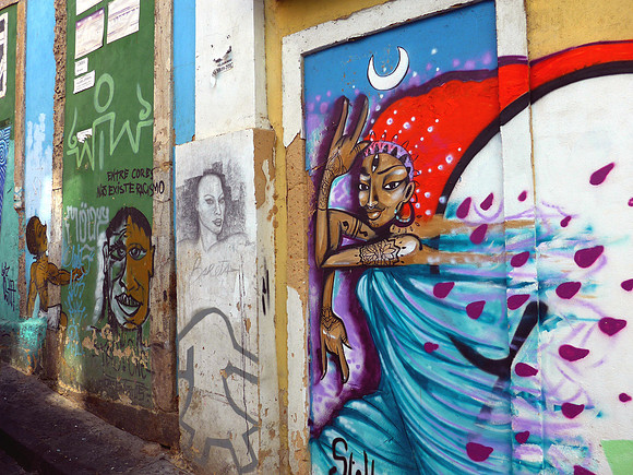 Street art in upper city