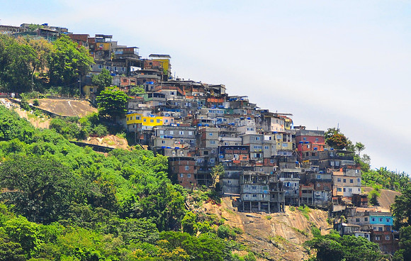 Favela in central Rio