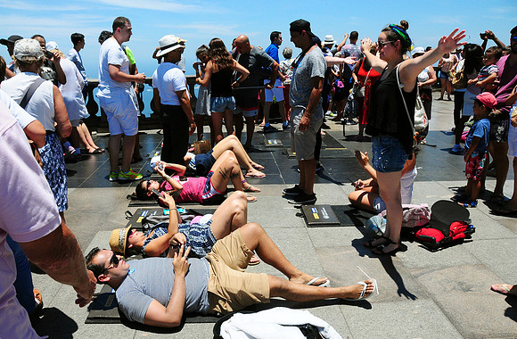 Strange people at Corcovado