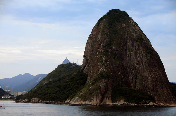 Sugar Loaf mtn with Corcovado in background