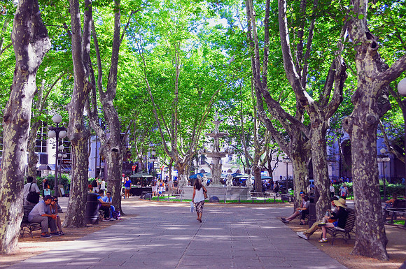 One of the many parks/plazas