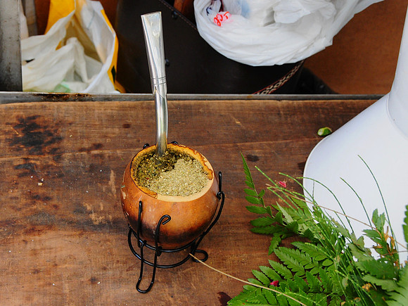 Mate gourd and bombilla