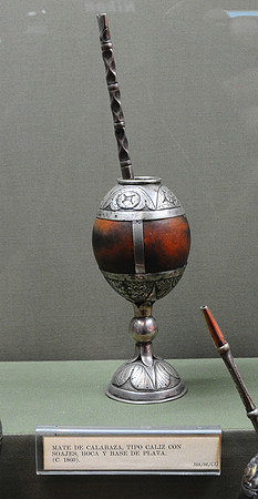 Gaucho mate gourd from 1860