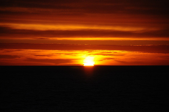 Sun setting - 853pm