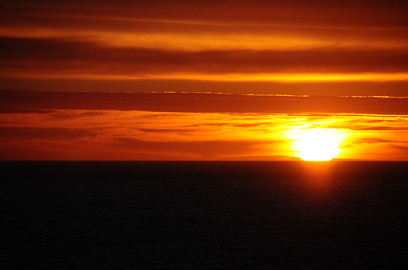 Sun setting - 851pm