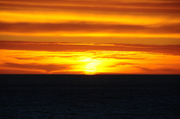 Sun setting - 855pm