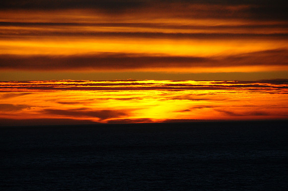 Sun setting - 857pm