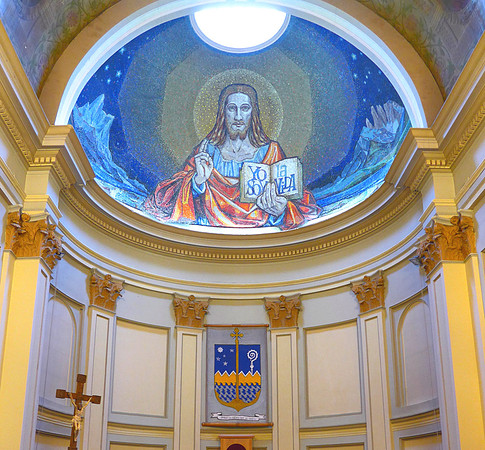 Mosiac ceiling in Cathedral