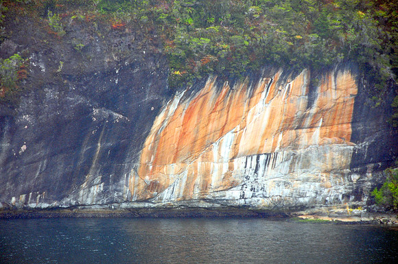 Natural street art in fjord