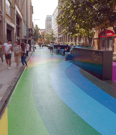 Another Santiago pedestrian-only street