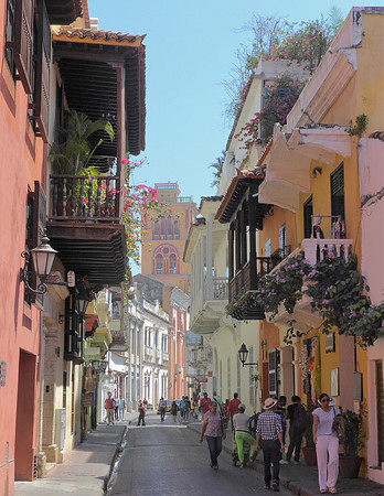 Narrow winding laneways in old walled city