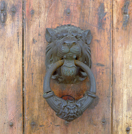 Door knocker in old city