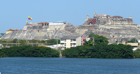 Fort that protected old city of Cartagena