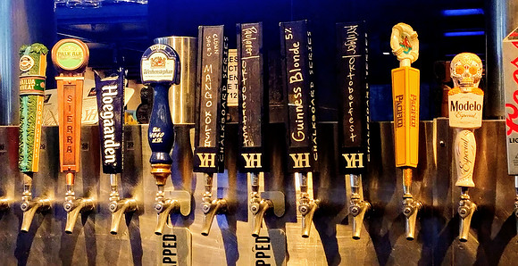 Some of the over 100 taps at The Yardhouse in Waikiki