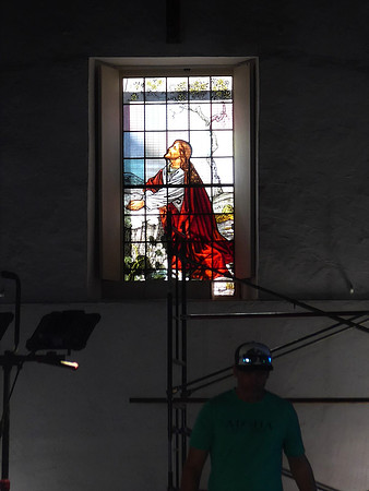 Church undergoing renovation in Lahaina