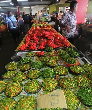 Produce at main Suva market