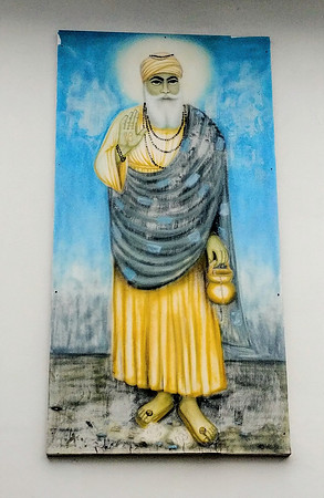 Painting at local gurdwara in Lautoka