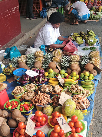 Local produce at market in Lautoka
