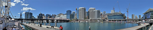 Panoramic view of Darling Harbour