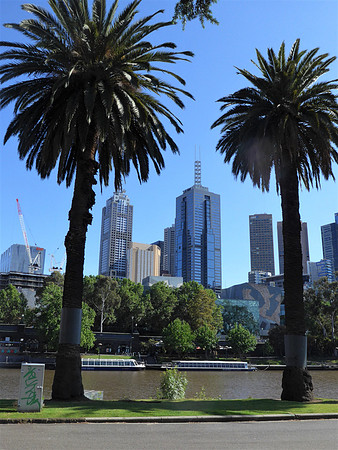 Walking and cycling path along the Yarra River
