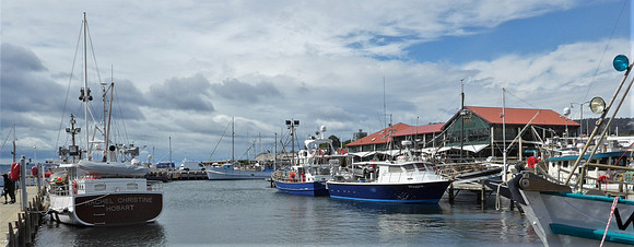 Inner harbour in Hobart