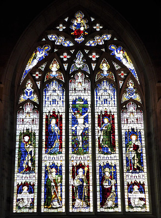 Main stained glass window at cathedral