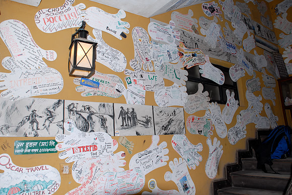 Stairs to Rum Doodle Restaurant