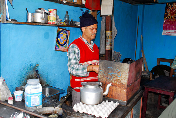 Tea shop across from Dharmsala
