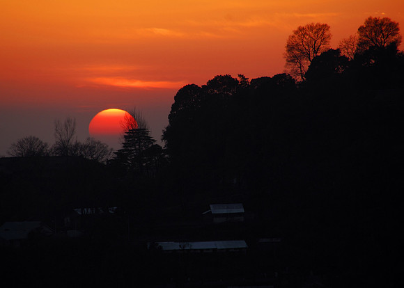 Sunset in Dharmsala valley