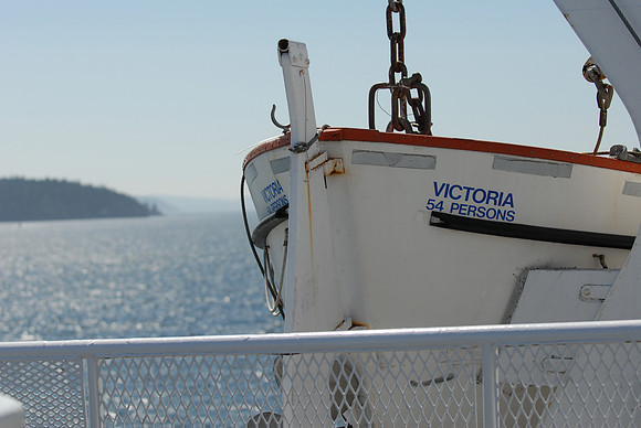 Lifeboat on BC Ferry